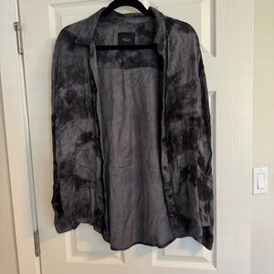Rails tie dye button up